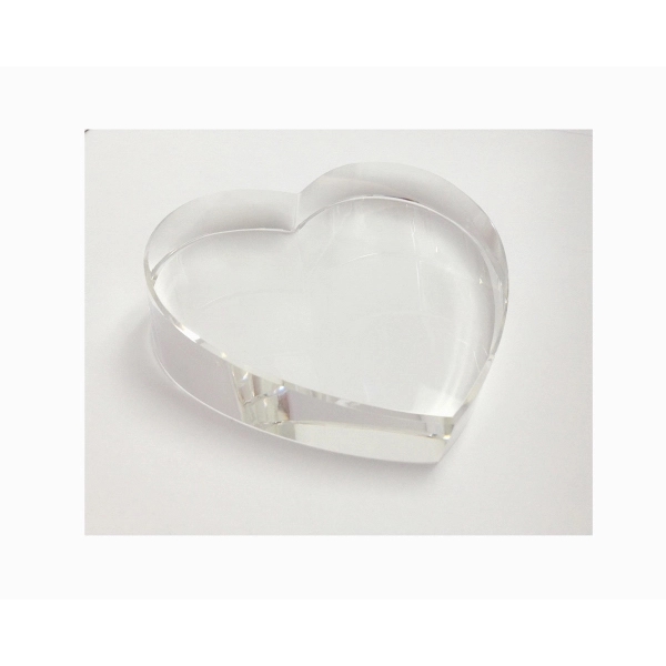 Clear Crystal Heart Paperweight... from ASI 55540 Furniward Company / Furniward