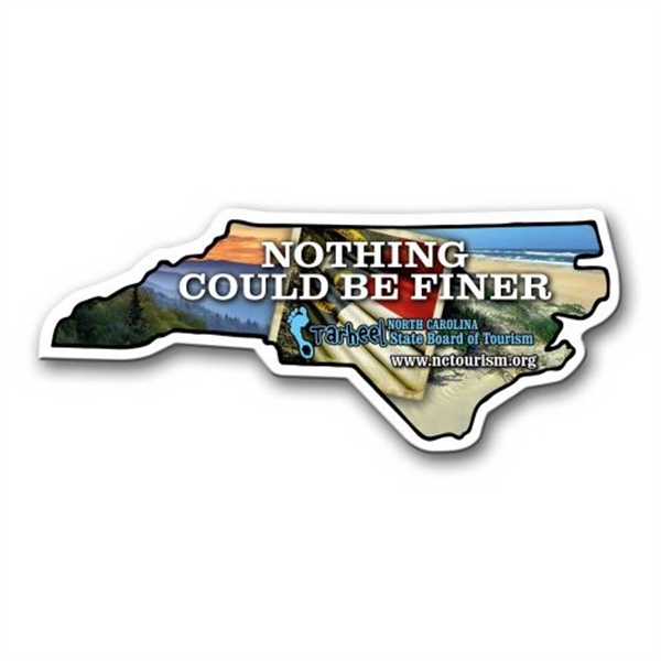 1.84" x 4.41" North Carolina state-shaped magnet with a four color... from ASI 68507 The Magnet Group / Magnet LLC™