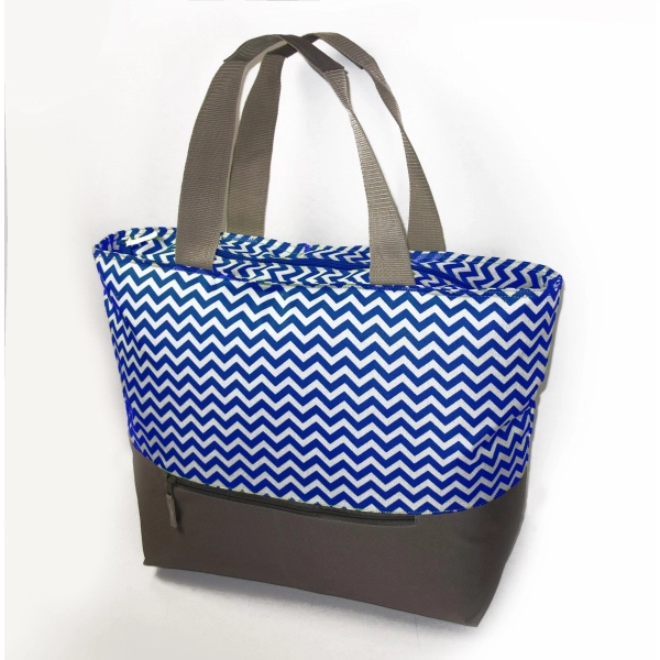 Beach tote bag with front pocket, 22'' x 17" x ... from ASI 34046 Allcasion Travelware Co