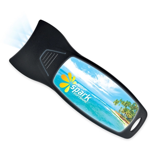 Flat flashlight that lights your image up from behind!... from ASI 39850 The Bentcil Company / Bentcils™ LogoLights by Bentcil