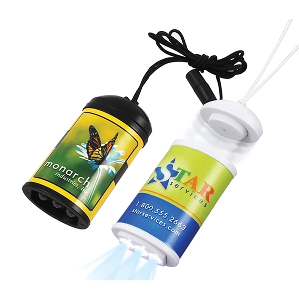 Light featuring 3 LED bulbs on breakaway lanyard.... from ASI 39850 The Bentcil Company / Bentcils™