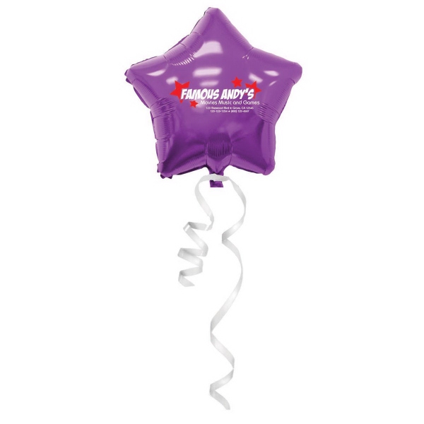 18" mylar balloon.... from ASI 52493 Ennis Inc / Ad Concepts
