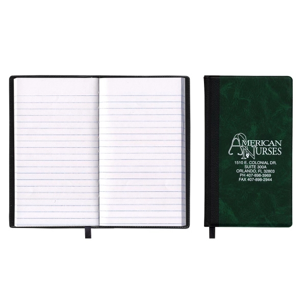 Style "Florence" 2-tone hard cover pocket planner w/1 color month in... from ASI 83770 Royal Industries / The Royal Line