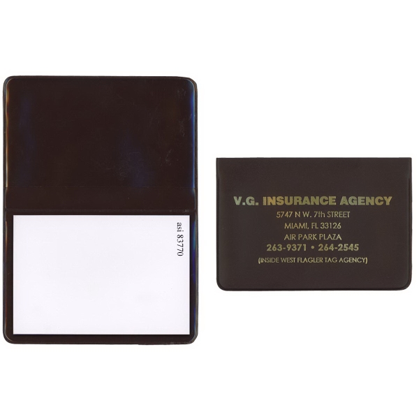 Sticky notepad in standard vinyl colors with 50-page white stick-on notepad.... from ASI 83770 Royal Industries / The Royal Line