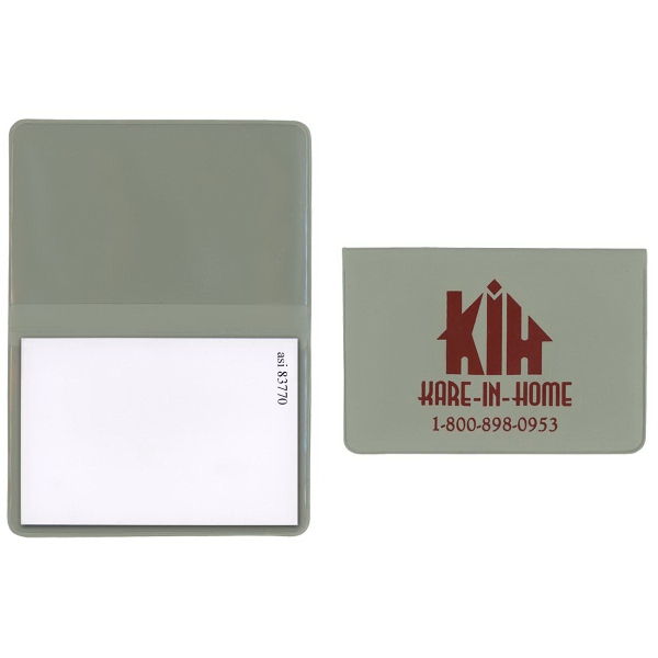 Sticky notepad in standard vinyl colors with 50-page white stick-on notepad.... from ASI 83770 Royal Industries / The Royal Line