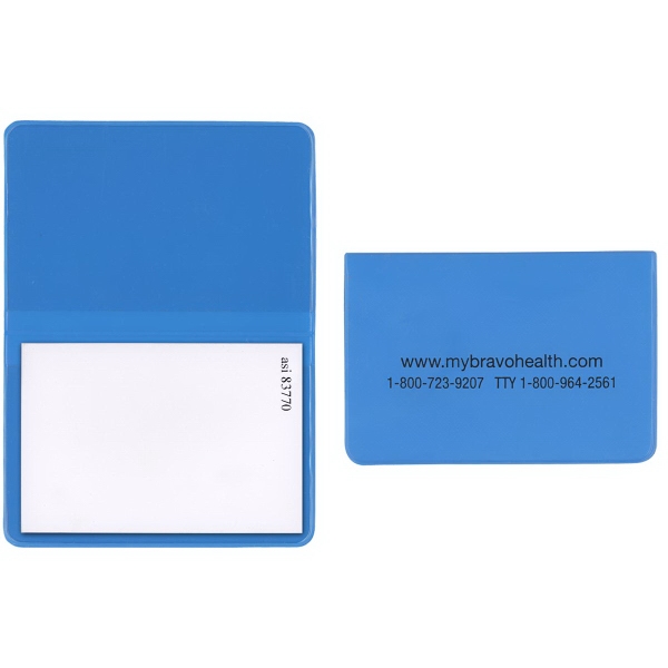 Sticky notepad in standard vinyl colors with 50-page white stick-on notepad.... from ASI 83770 Royal Industries / The Royal Line