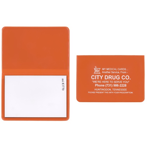 Sticky notepad in standard vinyl colors with 50-page white stick-on notepad.... from ASI 83770 Royal Industries / The Royal Line