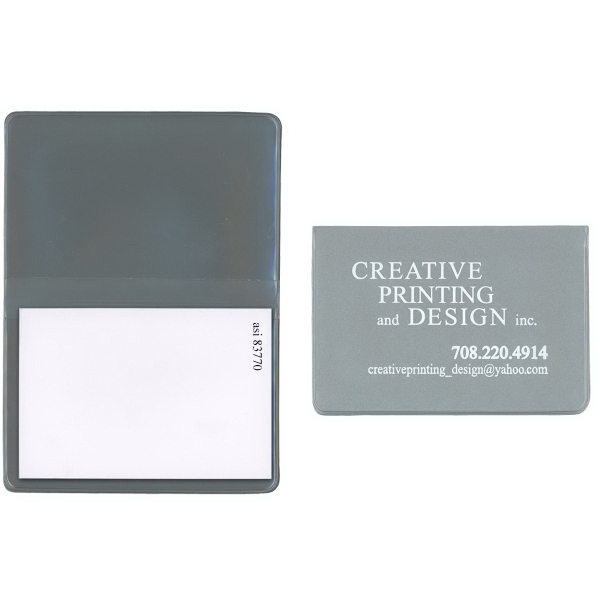 Sticky notepad in standard vinyl colors with 50-page white stick-on notepad.... from ASI 83770 Royal Industries / The Royal Line