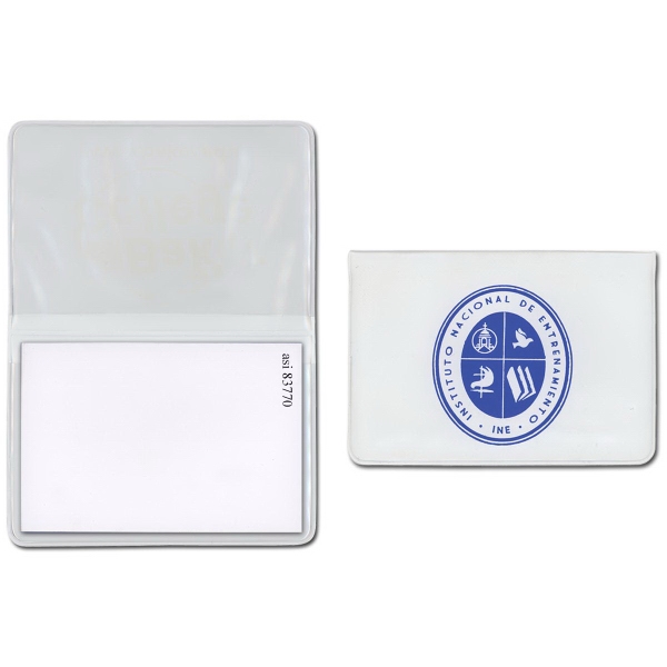 Sticky notepad in standard vinyl colors with 50-page white stick-on notepad.... from ASI 83770 Royal Industries / The Royal Line