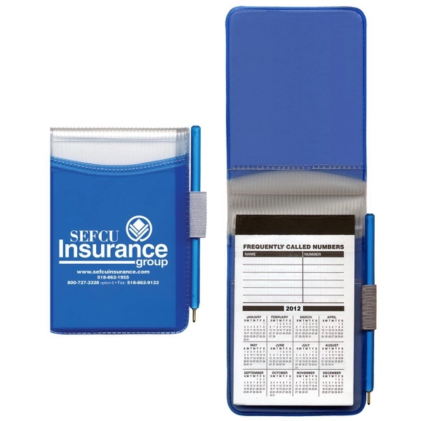 Hard cover memo book with 30-page pad and matching pen.... from ASI 83770 Royal Industries / The Royal Line