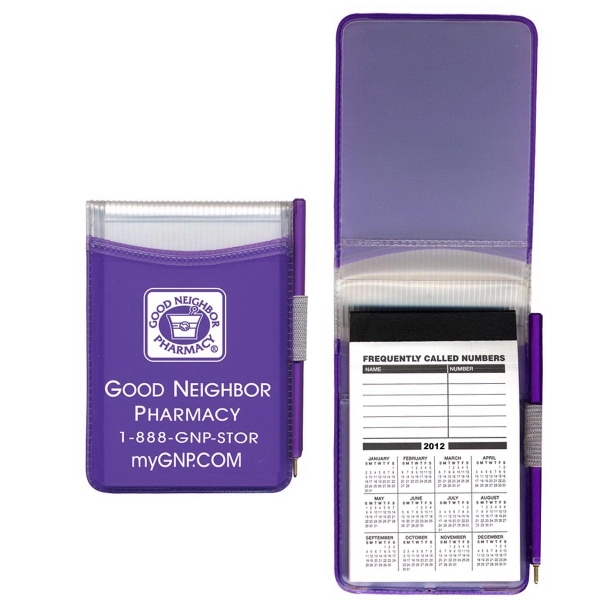 Hard cover memo book with 30-page pad and matching pen.... from ASI 83770 Royal Industries / The Royal Line