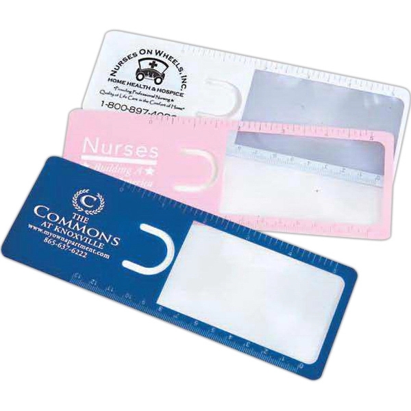 Bookmark magnifier with 5" ruler and 6X Magnification... from ASI 83770 Royal Industries