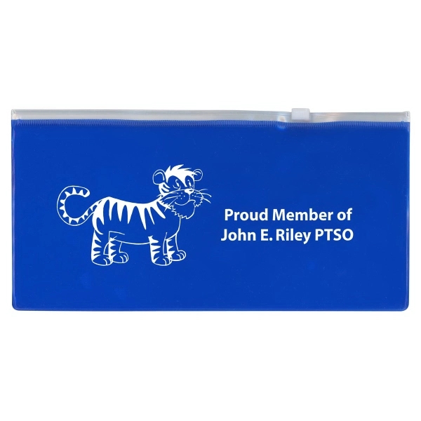 Translucent pencil case with zip lock closure.... from ASI 83770 Royal Industries / The Royal Line