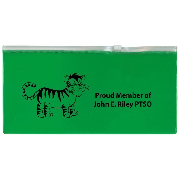 Translucent pencil case with zip lock closure.... from ASI 83770 Royal Industries / The Royal Line