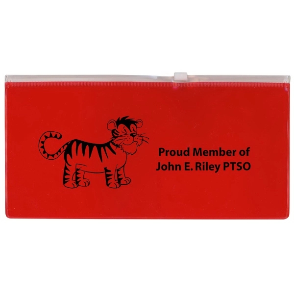 Translucent pencil case with zip lock closure.... from ASI 83770 Royal Industries / The Royal Line