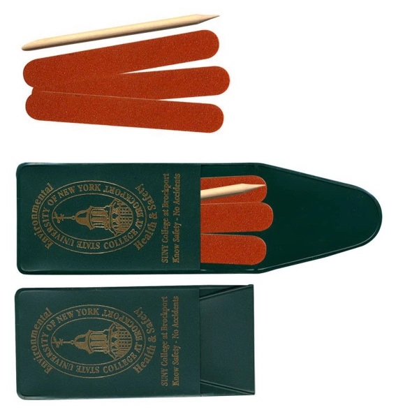 Pocket nail file kits which includes a cuticle stick and 3... from ASI 83770 Royal Industries / The Royal Line