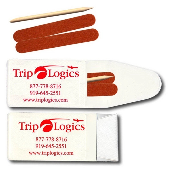 Pocket nail file kits which includes a cuticle stick and 2... from ASI 83770 Royal Industries / The Royal Line