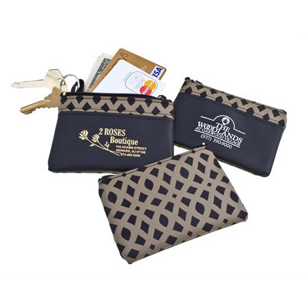 Zip purse with key ring and strap that attaches inside zipper... from ASI 83770 Royal Industries / Waldor