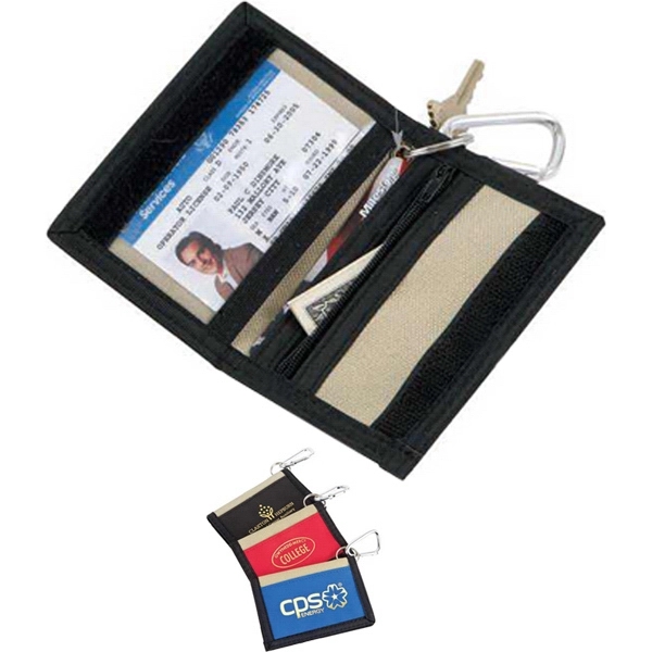 Suede-style supported vinyl stitched wallet.... from ASI 83770 Royal Industries / Waldor