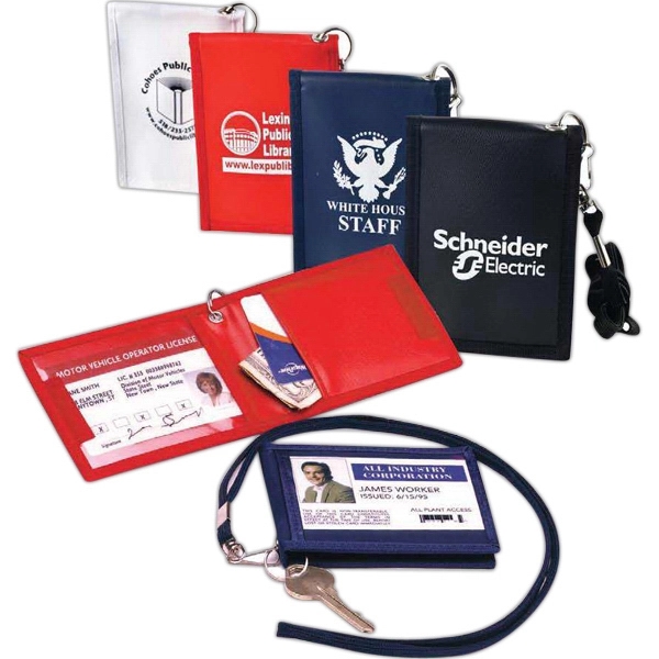 Security ID carrier with matching color lanyard with keyring.... from ASI 83770 Royal Industries / Waldor