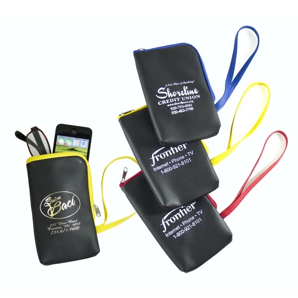 Wrist friendly electronics & eyeglasses pouch; lined and cushioned for protection;... from ASI 83770 Royal Industries / Waldor