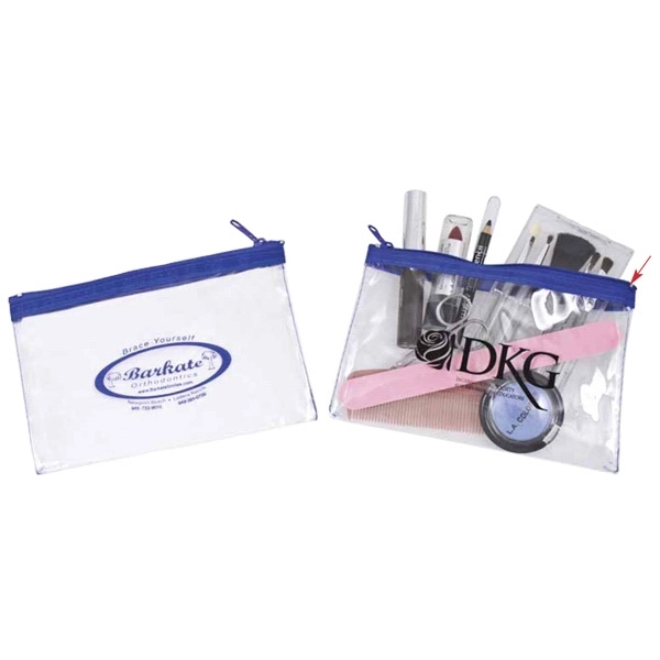 Crystal Clear Cosmetic Bag / Carry-all bag. Imported.... from ASI 83770 Royal Industries