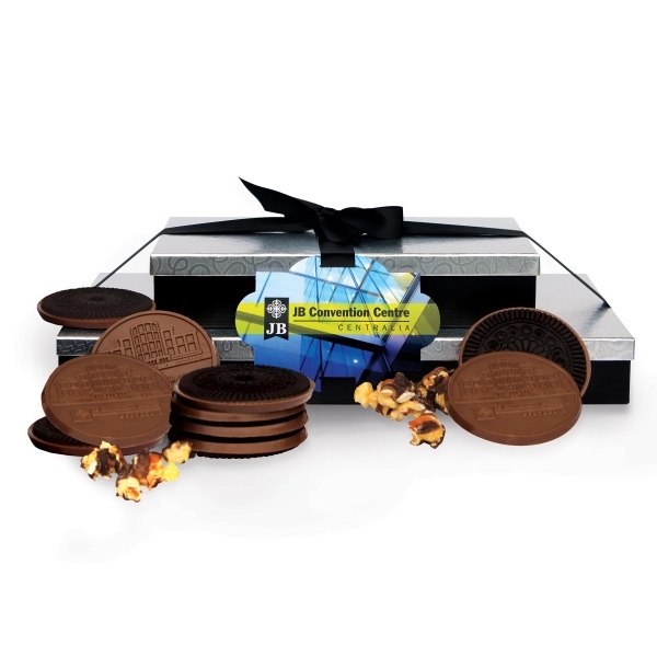 2-piece tower includes, 5 oz caramel bites and so much more.... from ASI 44897 Chocolate Chocolate