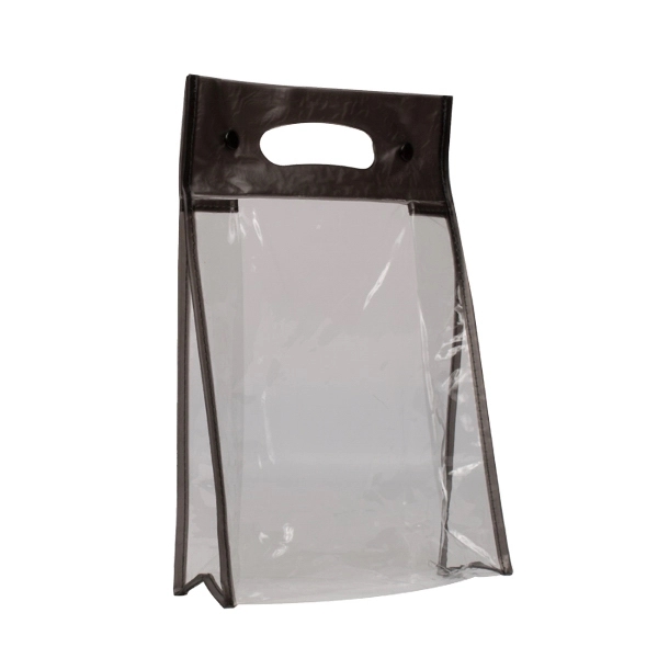 A tall, sturdy, clear vinyl bag with a colored, die cut... from ASI 92480 Uniflex / U F