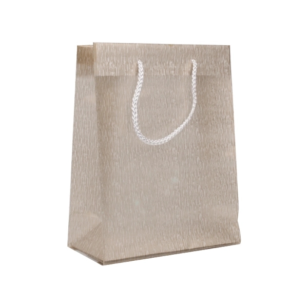 Frosty Textured Tote (8" x 4" x 10") with rope handles... from ASI 92480 Uniflex / U F
