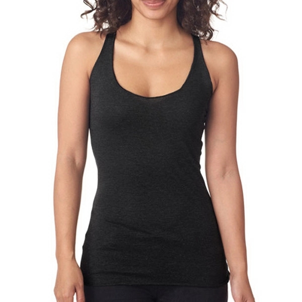 Women's 3.4 oz. racerback tank top, made from a blend of... from ASI 39552 BEL Promo