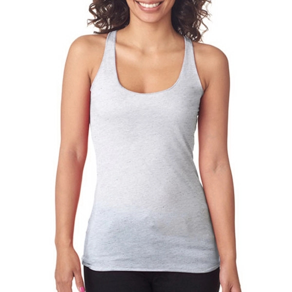 Women's 3.4 oz. racerback tank top, made from a blend of... from ASI 39552 BEL Promo
