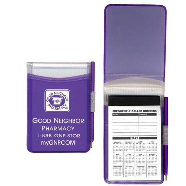 Hard cover memo book with 100-page pad and matching pen.... from ASI 83770 Royal Industries / Waldor