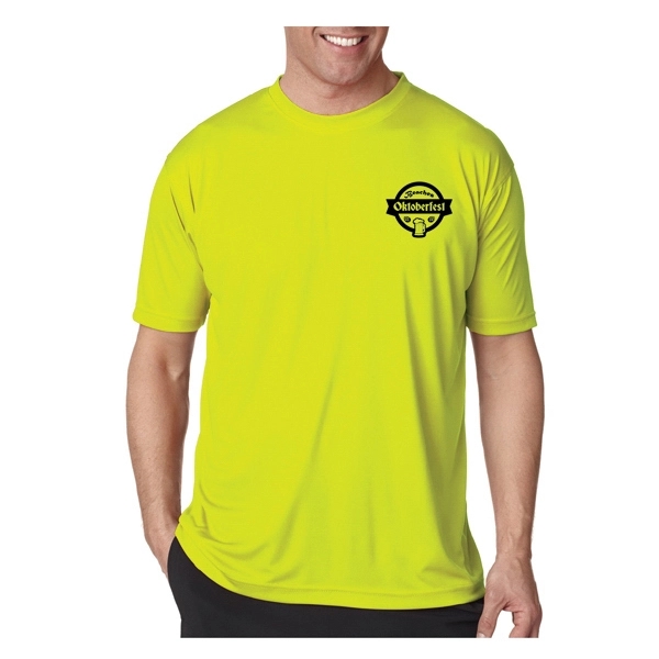 UltraClub® men's performance t-shirt (4 oz.) with moisture-wicking properties, made from... from ASI 39552 BEL Promo