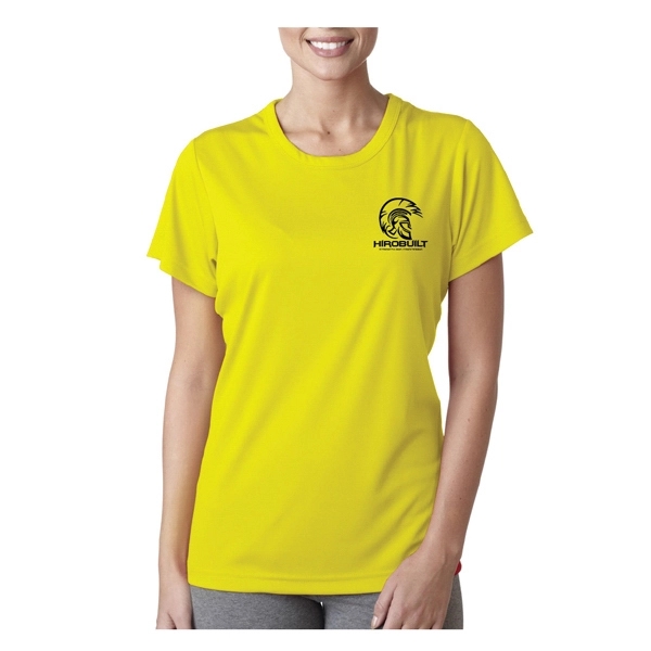 UltraClub® women's performance t-shirt (4 oz.) with moisture-wicking properties, made from... from ASI 39552 BEL Promo