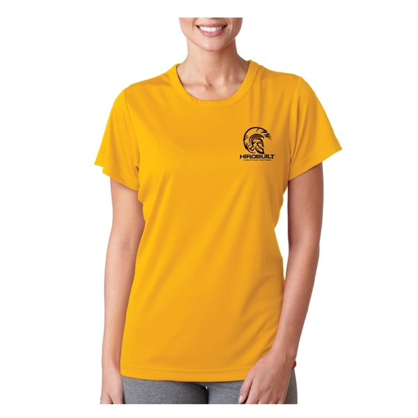 UltraClub® women's performance t-shirt (4 oz.) with moisture-wicking properties, made from... from ASI 39552 BEL Promo
