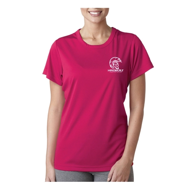 UltraClub® women's performance t-shirt (4 oz.) with moisture-wicking properties, made from... from ASI 39552 BEL Promo