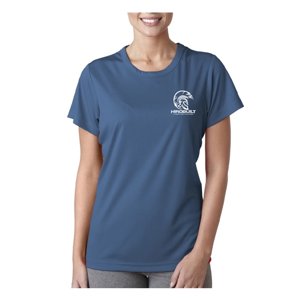 UltraClub® women's performance t-shirt (4 oz.) with moisture-wicking properties, made from... from ASI 39552 BEL Promo