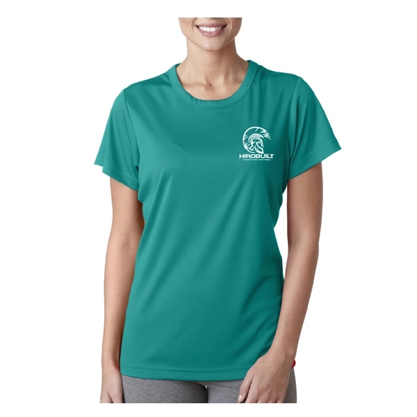 UltraClub® women's performance t-shirt (4 oz.) with moisture-wicking properties, made from... from ASI 39552 BEL Promo