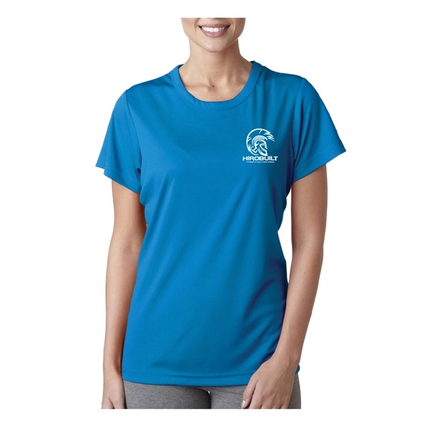 UltraClub® women's performance t-shirt (4 oz.) with moisture-wicking properties, made from... from ASI 39552 BEL Promo