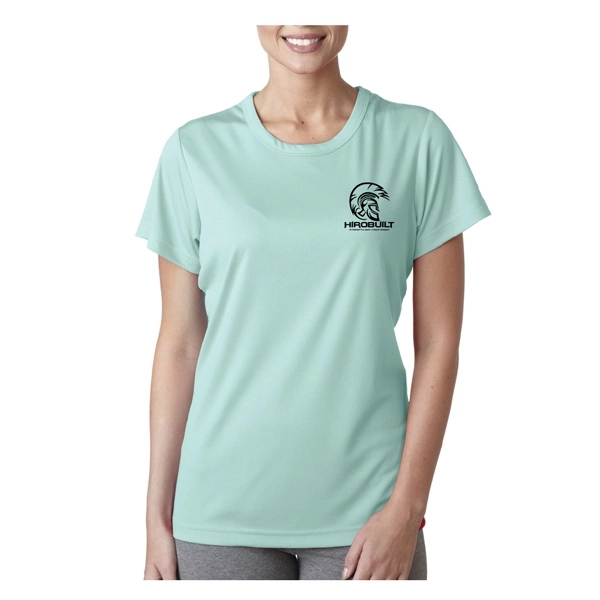 UltraClub® women's performance t-shirt (4 oz.) with moisture-wicking properties, made from... from ASI 39552 BEL Promo