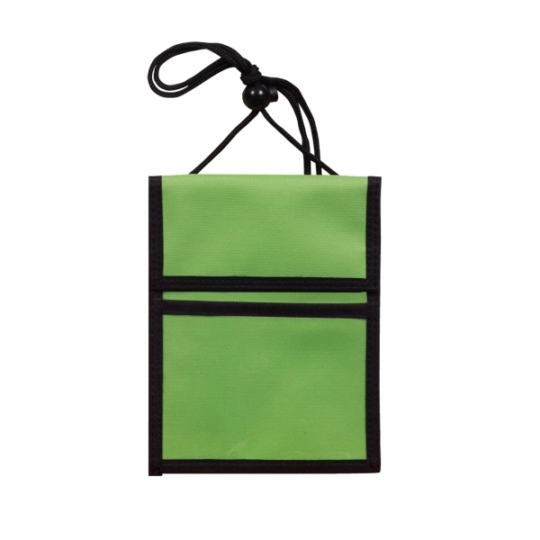 Badge holder with hook and loop top flap opening and double... from ASI 41511 Brainchild USA Inc / BrainChild Gift Club