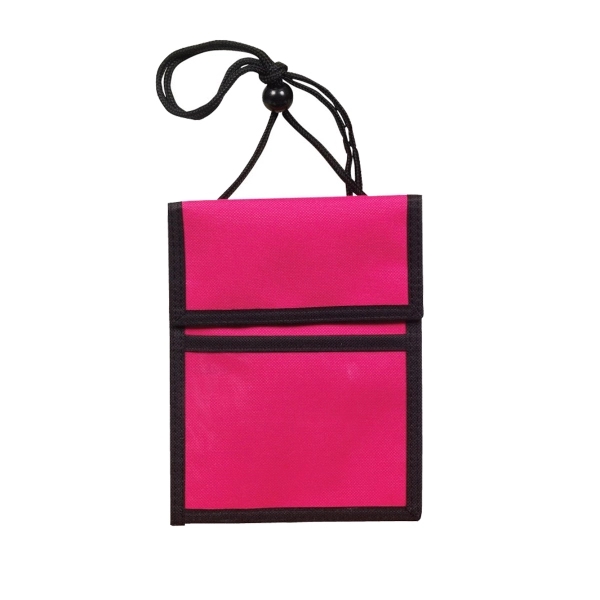 Badge holder with hook and loop top flap opening and double... from ASI 41511 Brainchild USA Inc / BrainChild Gift Club