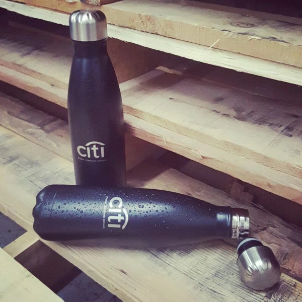 17 ounce stainless steel double-wall insulated bottle with screw-on lid.... from ASI 31978 Admanline