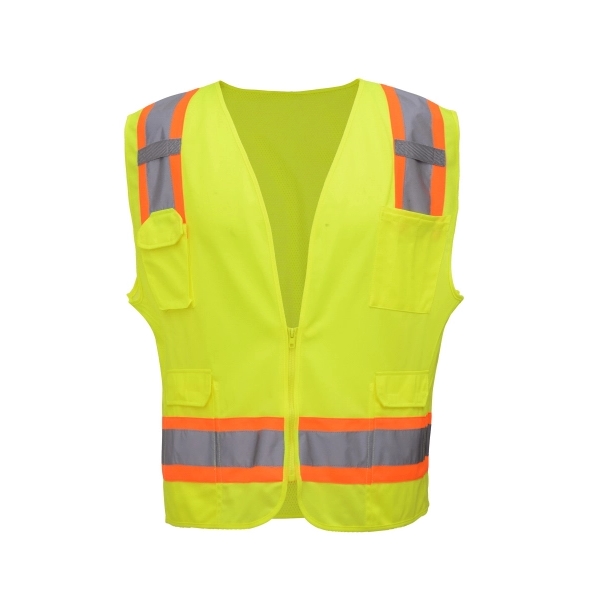Class 2 Safety Vest Solid Front with Mesh Back.... from ASI 58492 GSS Safety LLC / GSS Safety