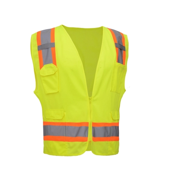 Class 2 Safety Vest Solid Front with Mesh Back.... from ASI 58492 GSS Safety LLC / GSS Safety