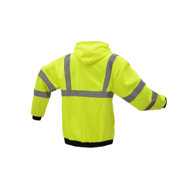 Class 3 Fleece Two-Tone Pull Over Sweatshirt - Black/Lime.... from ASI 58492 GSS Safety LLC / GSS Safety