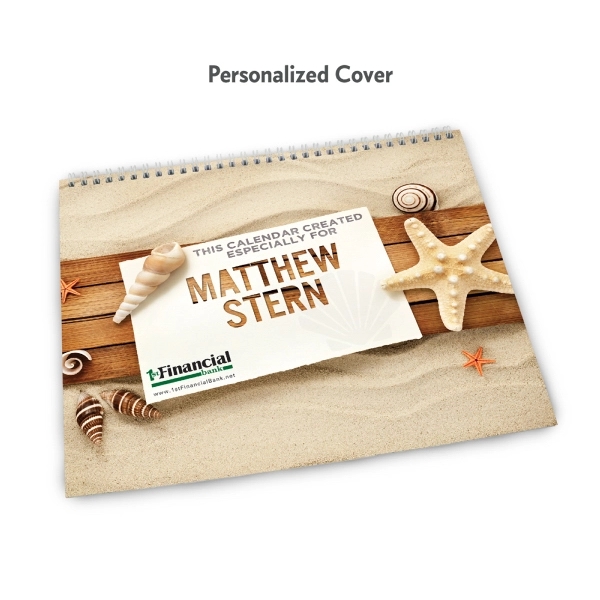 12 Month Hanging Wall Calendar with large photo area (8.5" x... from ASI 39850 The Bentcil Company / Bentcils™