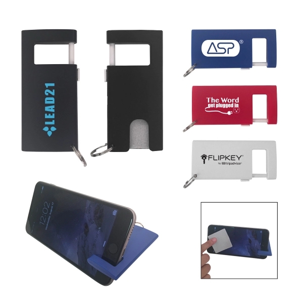 Unique carabiner key ring which also acts as a phone stand.... from ASI 34800 Alstar Creations / Alstar Line