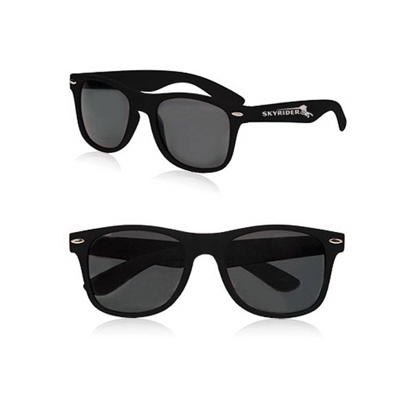 Velvet smooth plastic sunglasses in an adult size with UV protection.... from ASI 39552 BEL Promo