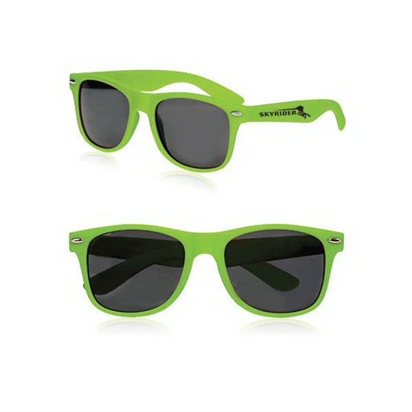 Velvet smooth plastic sunglasses in an adult size with UV protection.... from ASI 39552 BEL Promo